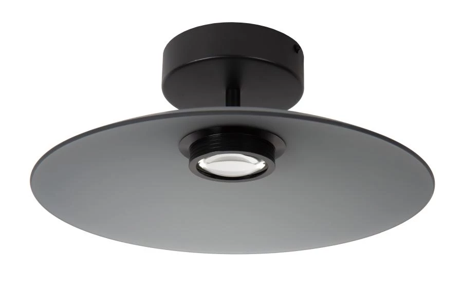 Lucide Premium MENGA - Deckenleuchte - Ø 40 cm - LED Dim. - 1x11W 2700K - Rauchfarbe Grau - ausgeschaltet